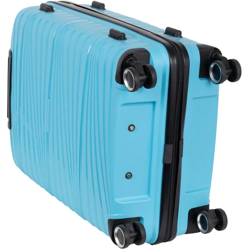 Чемодан РР820 (3-ой) Blue синий (28) пластик PP (полипропилен)  большой