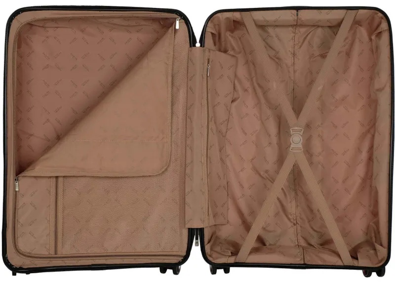 Чемодан РР820 (3-ой) Red красный (28) пластик PP (полипропилен)  большой