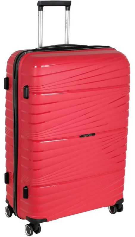Чемодан РР820 (3-ой) Red красный (28) пластик PP (полипропилен)  большой