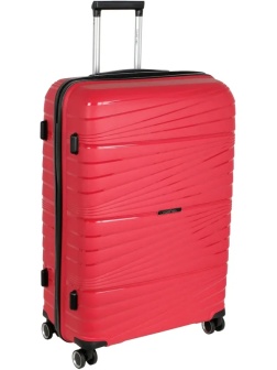 Чемодан РР820 (3-ой) Red красный (28) пластик PP (полипропилен)  большой