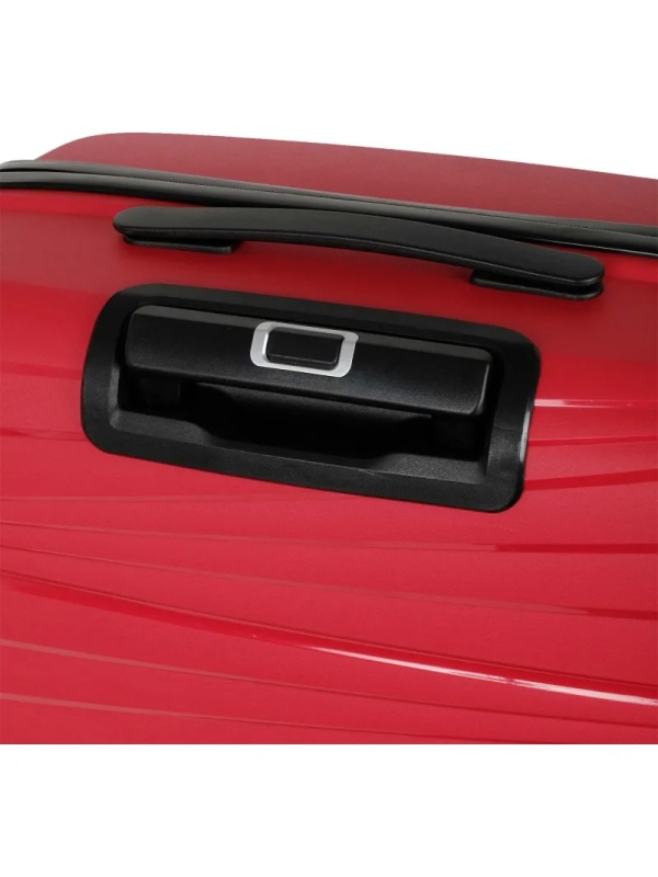 Чемодан РР820 (3-ой) Red красный (28) пластик PP (полипропилен)  большой