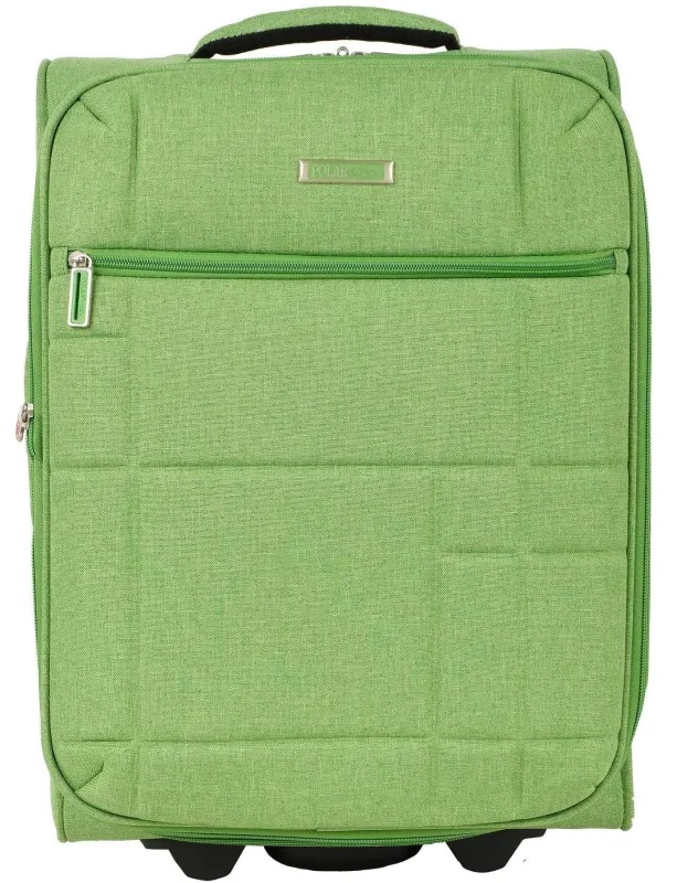 Чемодан Р1914 (2-ой) Green зеленый (19) малый тканевый облегченный