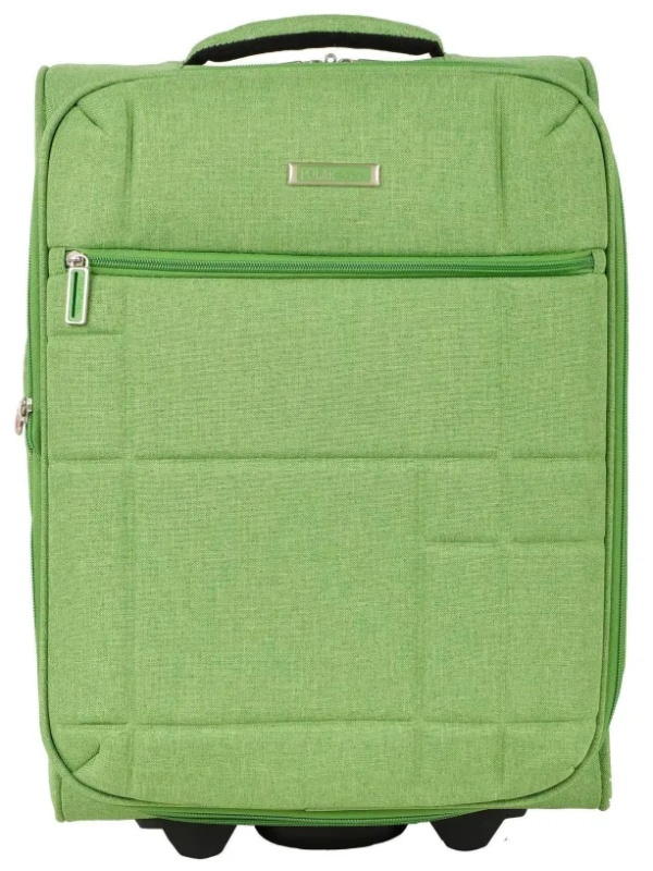 Чемодан Р1914 (2-ой) Green зеленый (19) малый тканевый облегченный