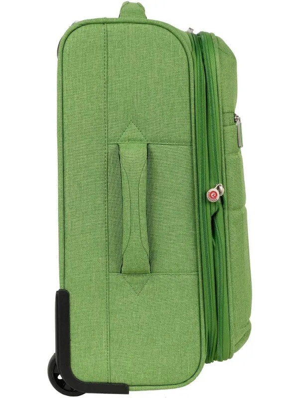 Чемодан Р1914 (2-ой) Green зеленый (19) малый тканевый облегченный