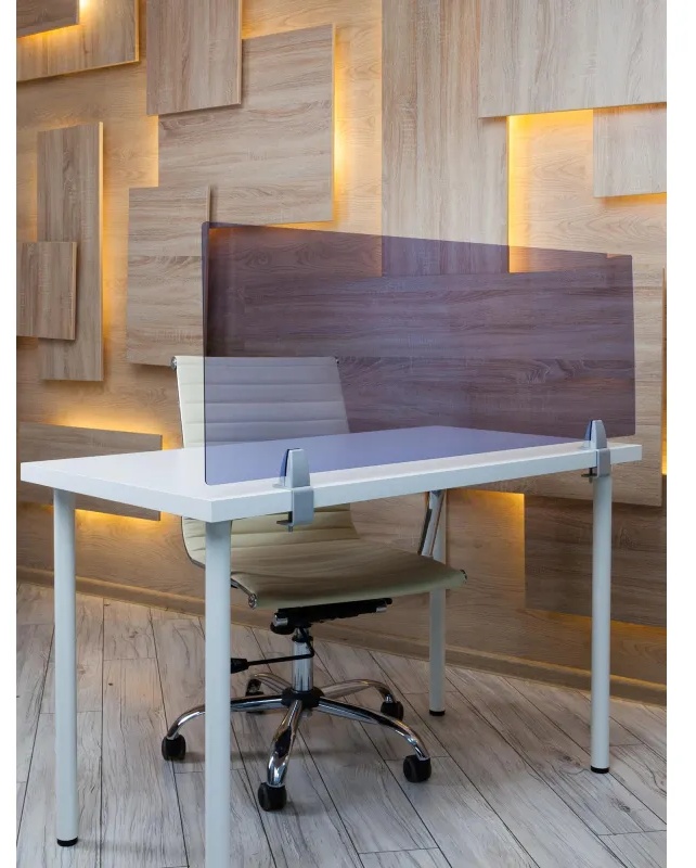 Экран BSL_Акриловый на струбцине, 600x400x3 Серый прозрачный