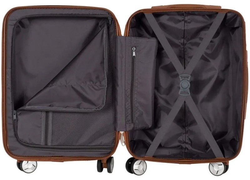 Чемодан большой РР5509 (3-ой) Wine бордовый (28) пластикABS