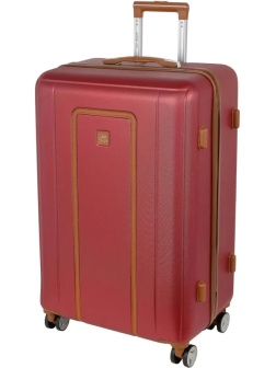 Чемодан большой РР5509 (3-ой) Wine бордовый (28) пластикABS