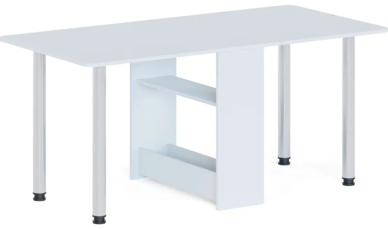 Стол раскладной Сокол_на металлических опорах СП-04м.1 белый
