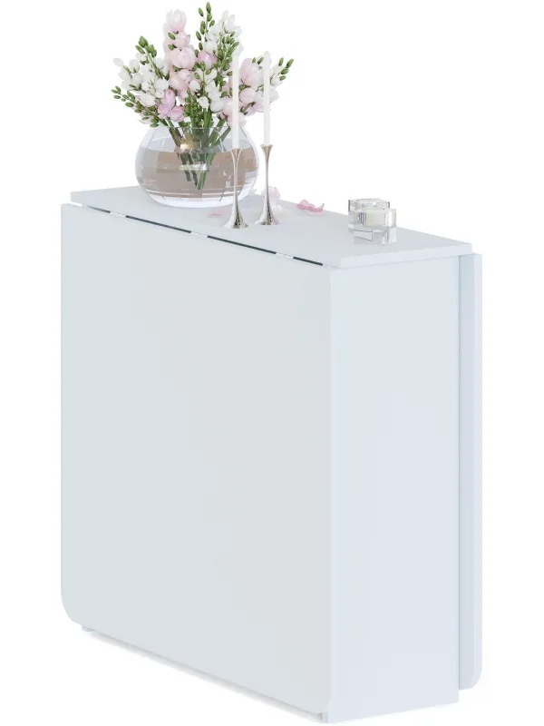 Стол раскладной Сокол_на металлических опорах СП-04м.1 белый