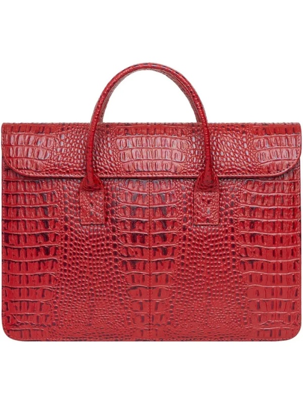 Сумка-папка д/документ 380x280x80,Franchesco Mariscotti,8-095к кроко томат