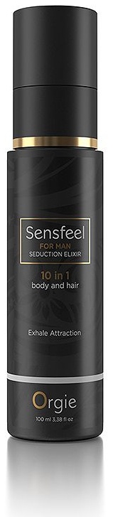 Мужской лосьон для тела и волос с феромонами Orgie Sensfeel For Man Pheromone Seduction Elixir - 100 мл.