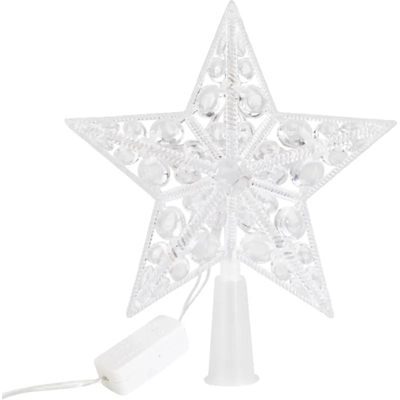 Фигура светодиодная Звезда на елку цвет: RGB, 10 LED, 17 см, 230В, 501-002