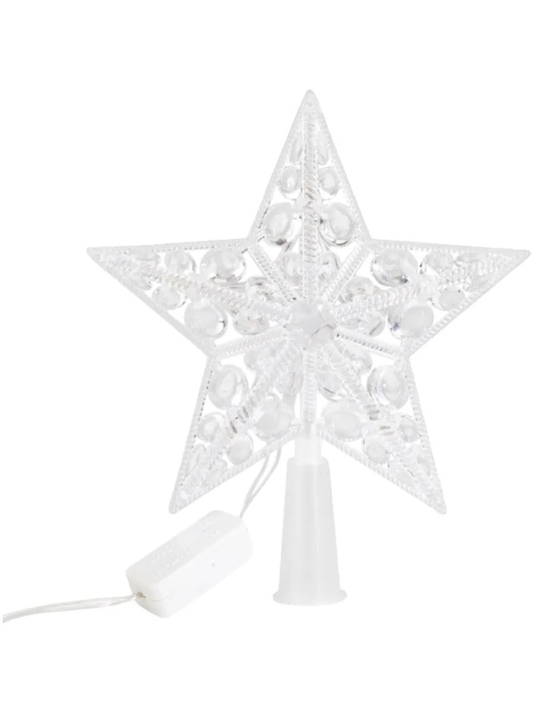 Фигура светодиодная Звезда на елку цвет: RGB, 10 LED, 17 см, 230В, 501-002
