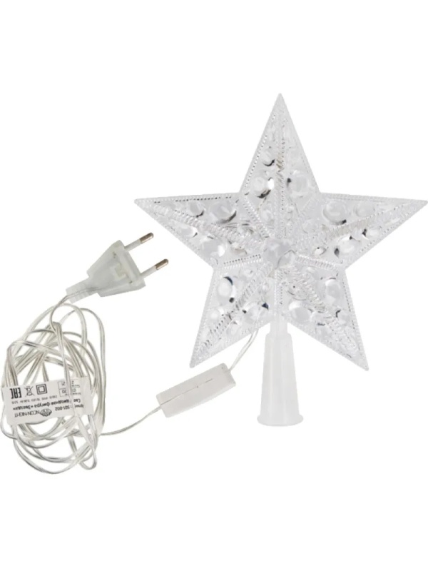 Фигура светодиодная Звезда на елку цвет: RGB, 10 LED, 17 см, 230В, 501-002
