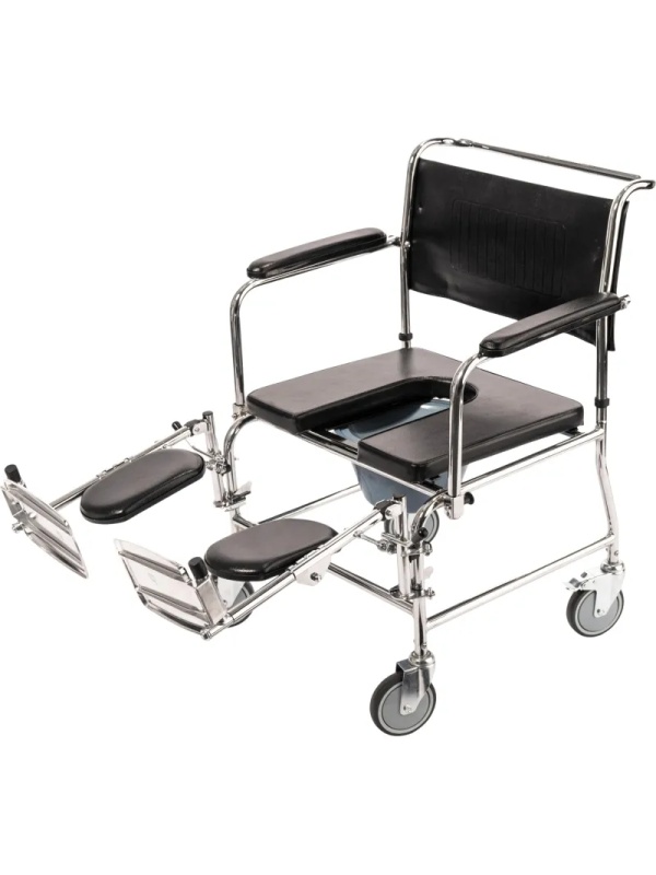 Кресло-каталка , с сан. Осн., литые колеса, ш.с.44см., Barry W2