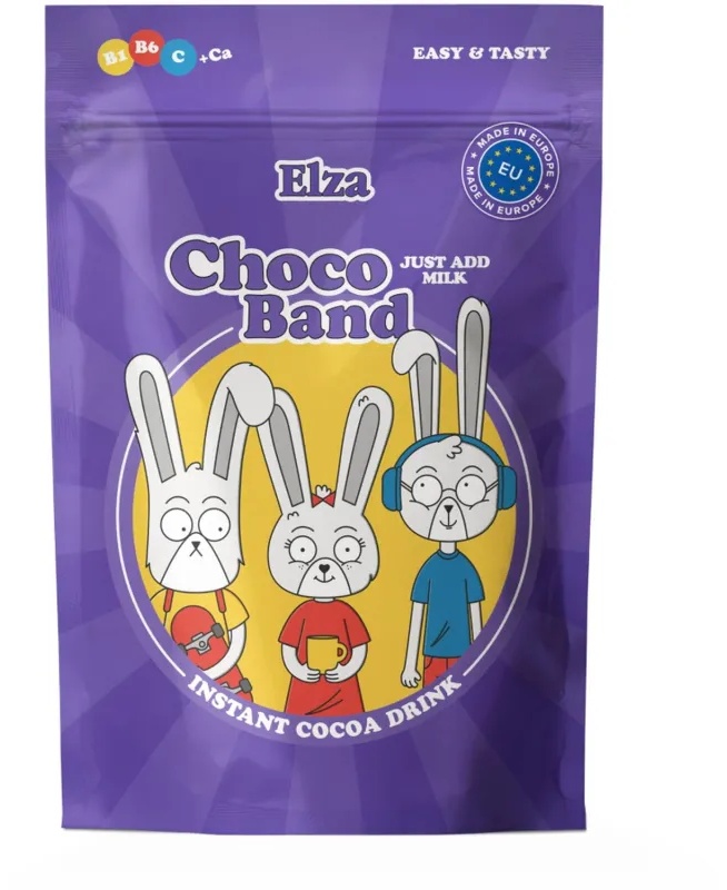 Какао Choco Bandс ELZA витаминами и кальцием растворимый 200г