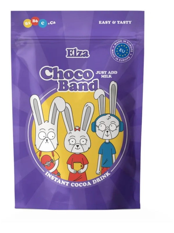 Какао Choco Bandс ELZA витаминами и кальцием растворимый 200г