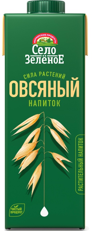 Напиток растительный Село Зелёное Овсяный 1,8% у/п  TBA 1л