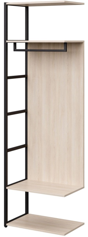 Шкаф приставной гардеробный K-Loft 241H029 645х400х2105 дуб сканд/черный