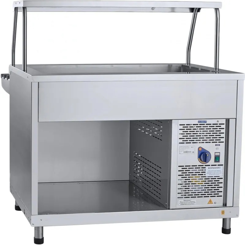 Прилавок холодильный Abat ПВВ(Н)-70КМ-02-НШ, вся нерж