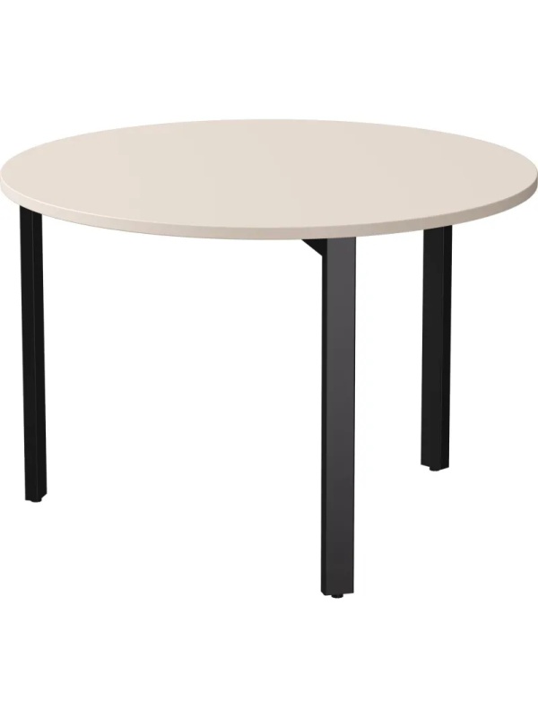 Стол переговорный EVO 254S022GU9005 D1100 1100x755 Кашемир/Черный