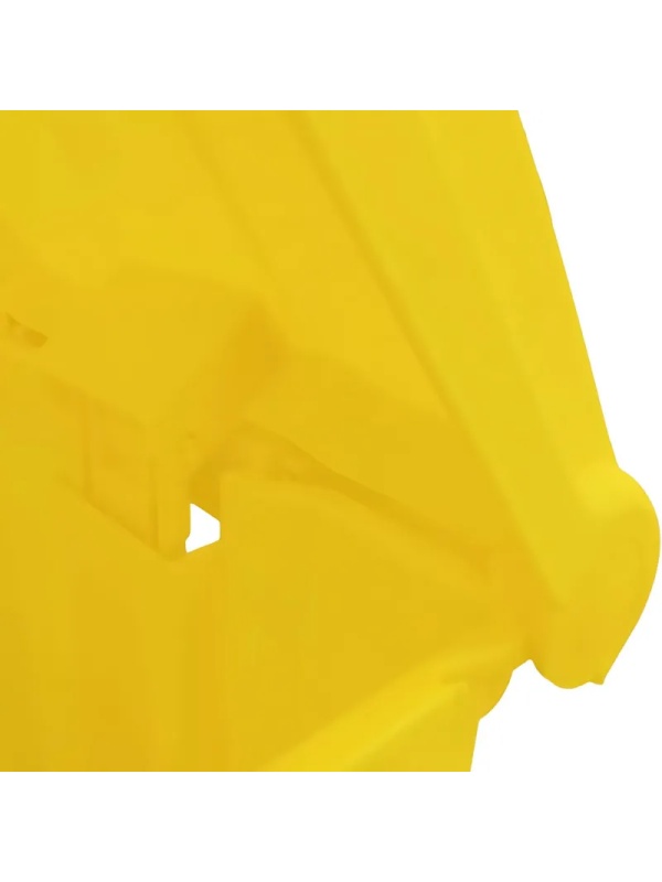 Контейнер для отходов на 45л. с крышкой и педалью желтый