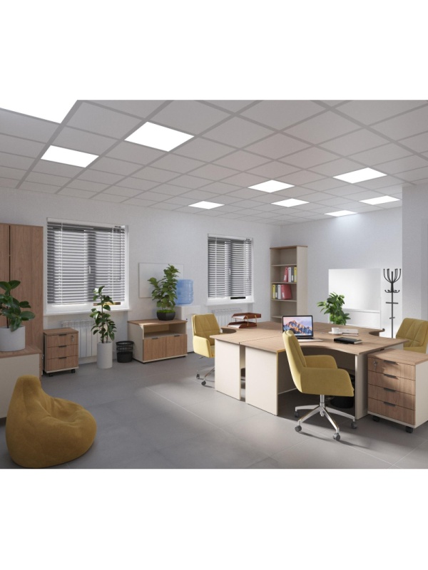 Стол д/переговор Комус Мебель Easy One 2000х1200 Вяз Шв/Кшм (250475)