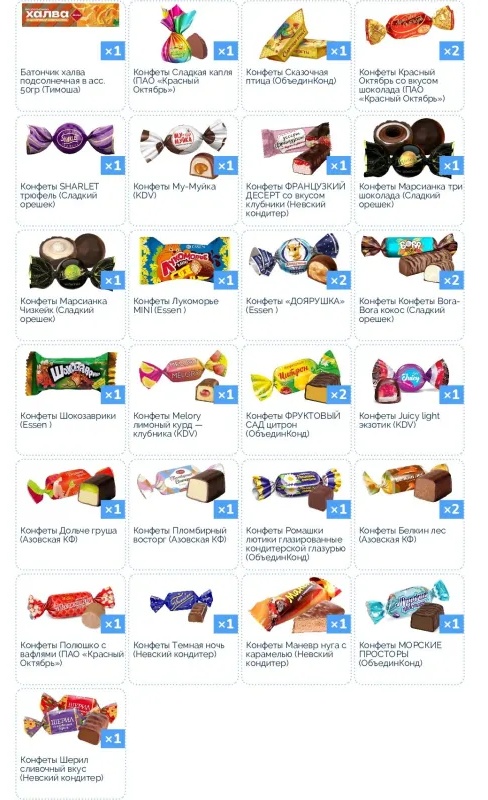 Новогодний сладкий подарок 'Сладкая зима' 500 грамм, А25108