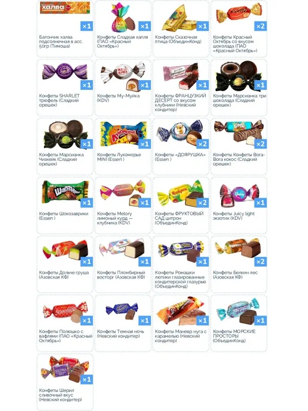 Новогодний сладкий подарок 'Сладкая зима' 500 грамм, А25108