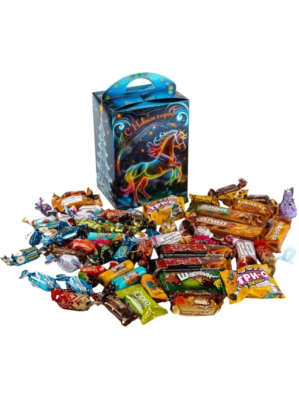 Новогодний сладкий подарок 'Северное сияние' 1000 грамм, А25120