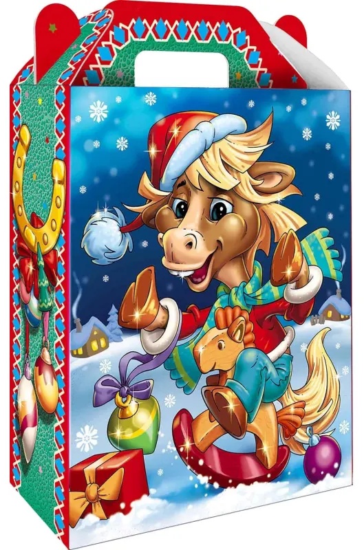 Новогодний сладкий подарок 'Зимние забавы' 1000 грамм, А25126