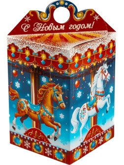 Новогодний сладкий подарок 'Праздничная карусель' 900 грамм, А25143