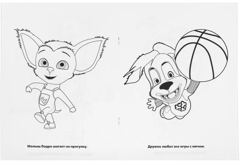 Раскраска Барбоскины. Приключения друзей.214х290мм.16стр, 978-5-506-02925-0