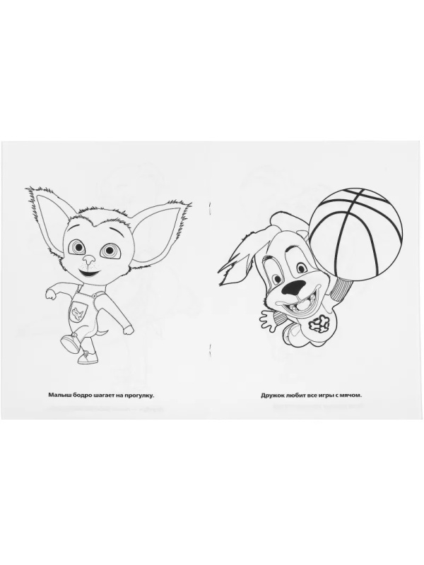 Раскраска Барбоскины. Приключения друзей.214х290мм.16стр, 978-5-506-02925-0