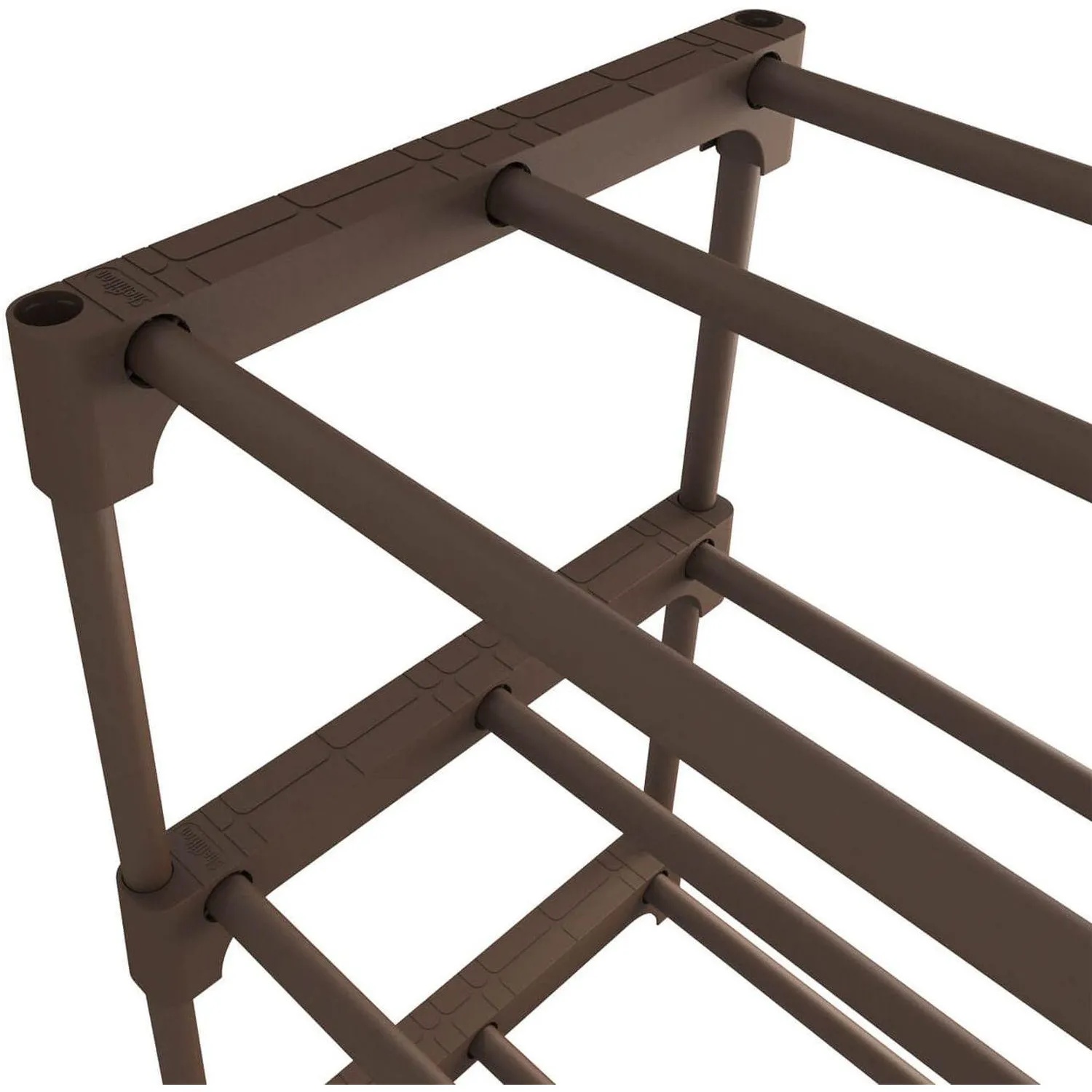 Полка для обуви EL_Sheffilton SHT-SR6-P, пластик, коричн/коричневы