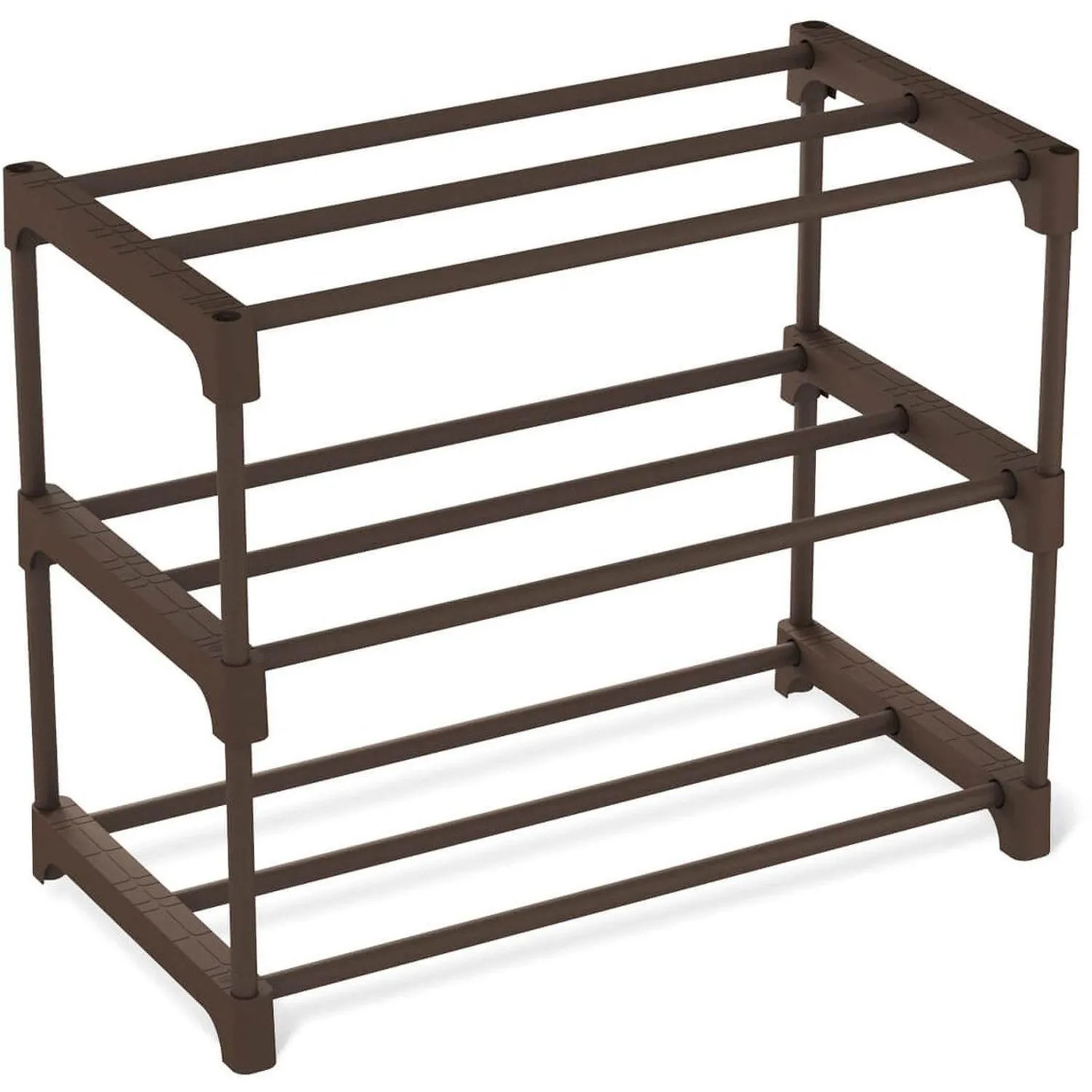 Полка для обуви EL_Sheffilton SHT-SR6-P, пластик, коричн/коричневы