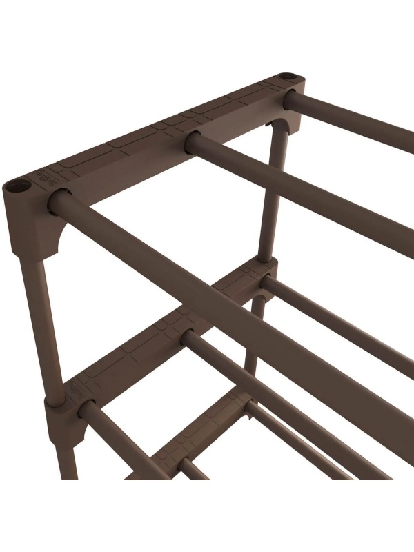 Полка для обуви EL_Sheffilton SHT-SR6-P, пластик, коричн/коричневы