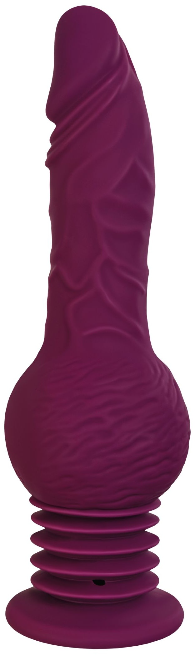 Фиолетовая мини-машина для секса Striker с пультом ДУ - 23,5 см.