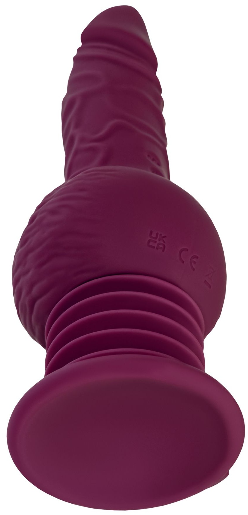 Фиолетовая мини-машина для секса Striker с пультом ДУ - 23,5 см.