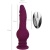 Фиолетовая мини-машина для секса Striker с пультом ДУ - 23,5 см.