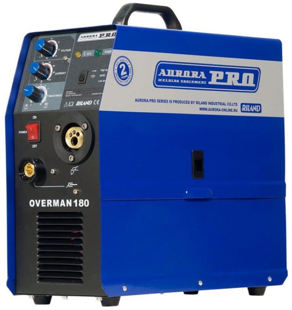 Сварочный полуавтомат инвертор MIG-MAG AURORA Pro OVERMAN 180 Mosfet(10041)