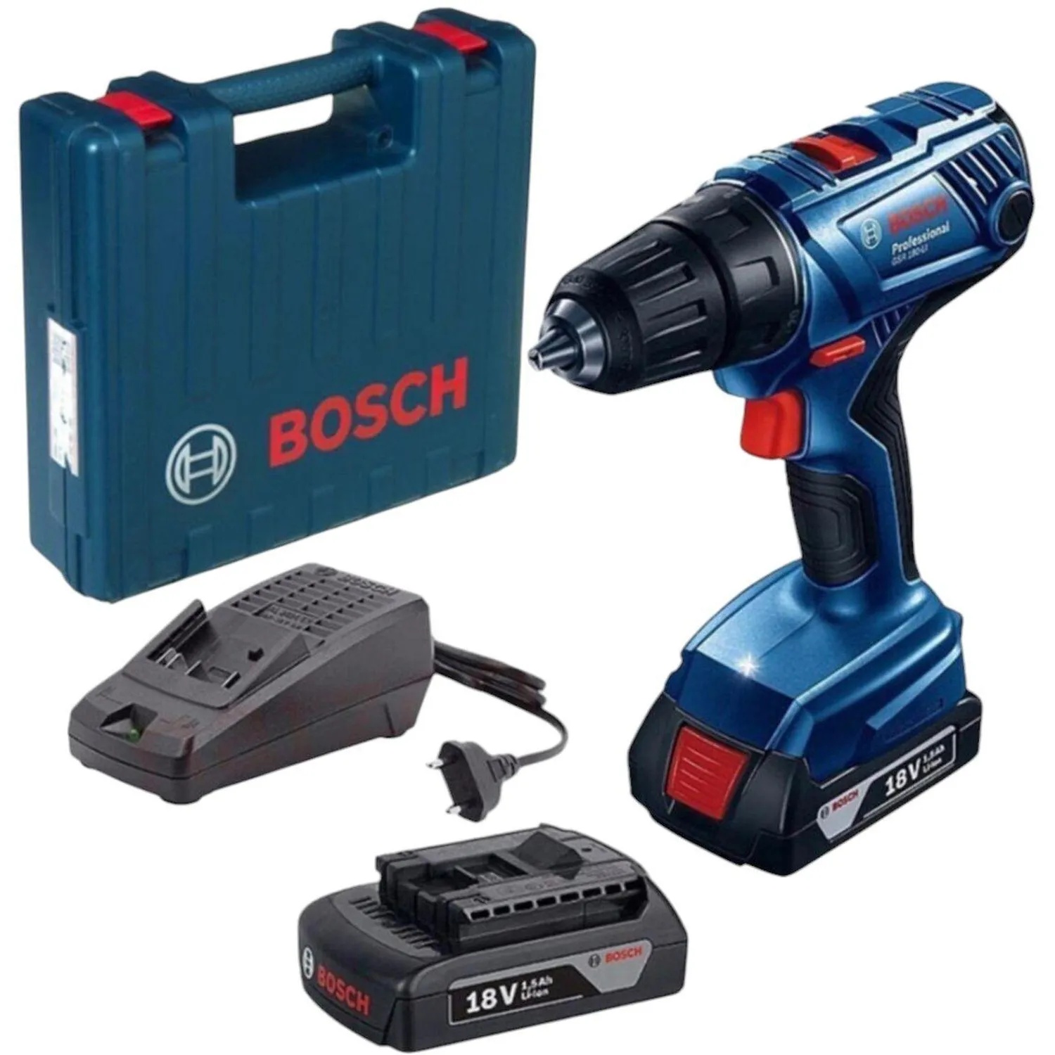 Дрель-шуруповерт аккумуляторная Bosch GSR 180-Li 06019F8109