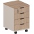 Тумба мобильная Комус Мебель Easy One 4 ящ. подкатн. Вяз Шв/Кшм (250555)