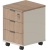 Тумба мобильная Комус Мебель Easy One 3ящ подкатн. Вяз Шв/Кшм (250317)