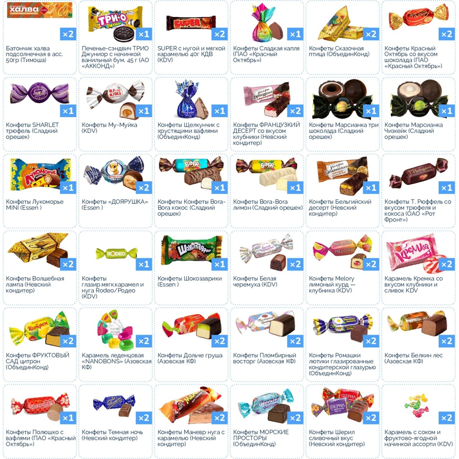 Новогодний сладкий подарок 'На лесной опушке' 1000 грамм, А25131