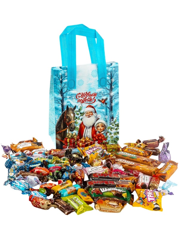 Новогодний сладкий подарок 'На лесной опушке' 1000 грамм, А25131