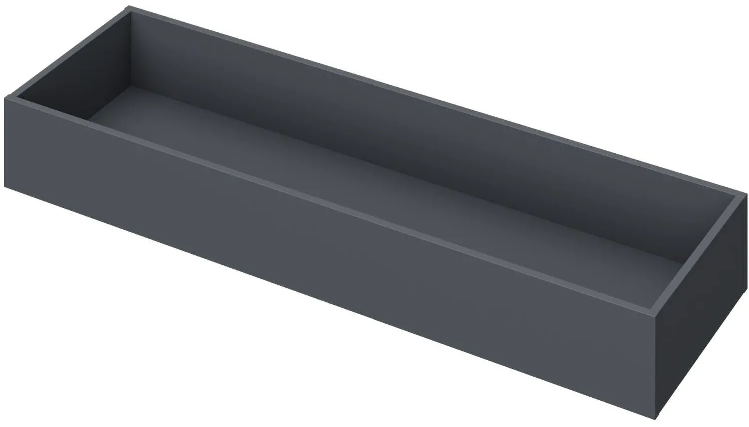 Топ K-loft ящик кашпо для тумбы 241H001 1370х416х752 графит