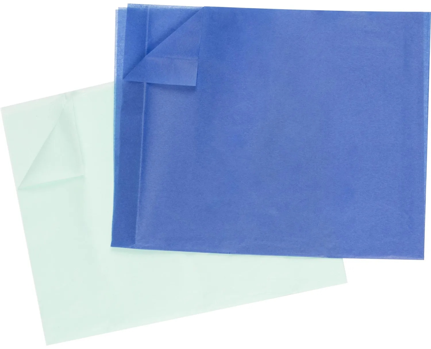 Бумага Тишью  10 листов/наб, синий / мятный 2-144/02