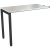 Приставка MO_STEEL к столу рабочая 11700 белый/антрацит Ш1000