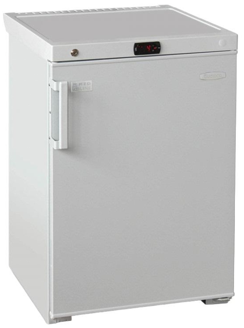 Холодильник фарм Бирюса Б-150K-G мет дверь полки стекл.-4 шт (150л)